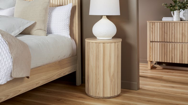 Akaroa Barrel Bedside Table Akaroa Barrel Bedside Table