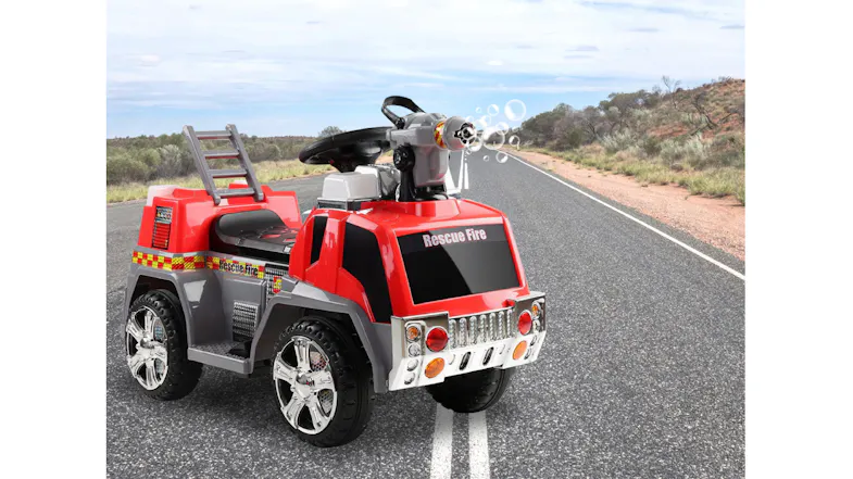TSB Living Ride On Car - Red Fire Truck with Bubble Gun TSB Living Ride On Car - Red Fire Truck with Bubble Gun