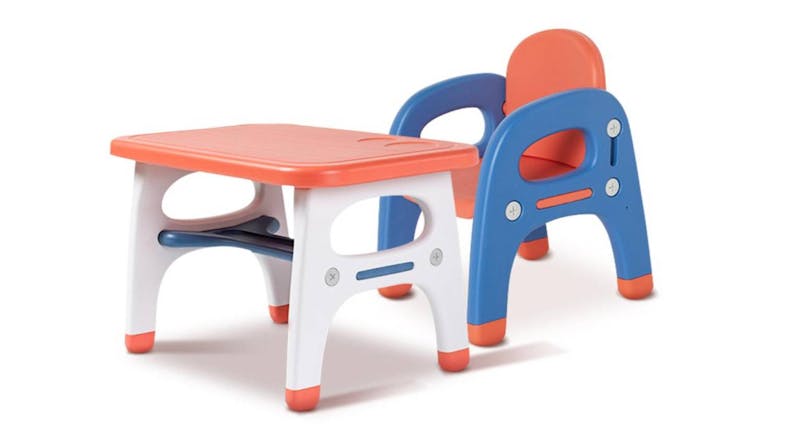 TSB Living Children's Desk & Chair Set - Blue/Orange Dino TSB Living Children's Desk & Chair Set - Blue/Orange Dino