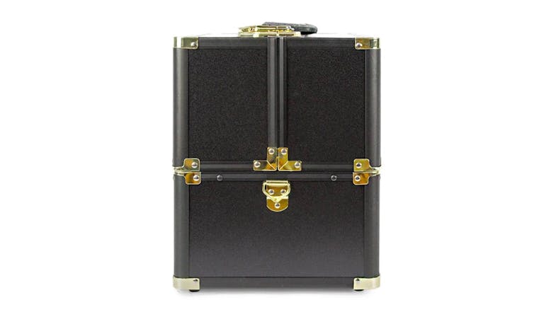 TSB Living Portable Makeup Case w/ Handle, Shoulder Strap - Black/Gold TSB Living Portable Makeup Case w/ Handle, Shoulder Strap - Black/Gold