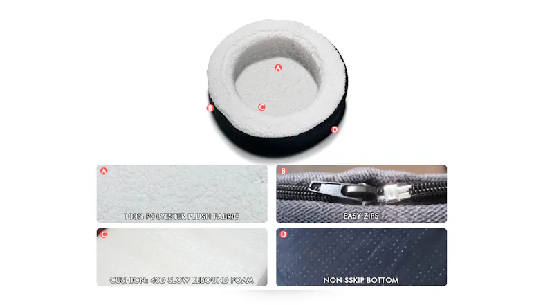 TSB Living Memory Foam Pet Bed Small - R40 TSB Living Memory Foam Pet Bed Small - R40