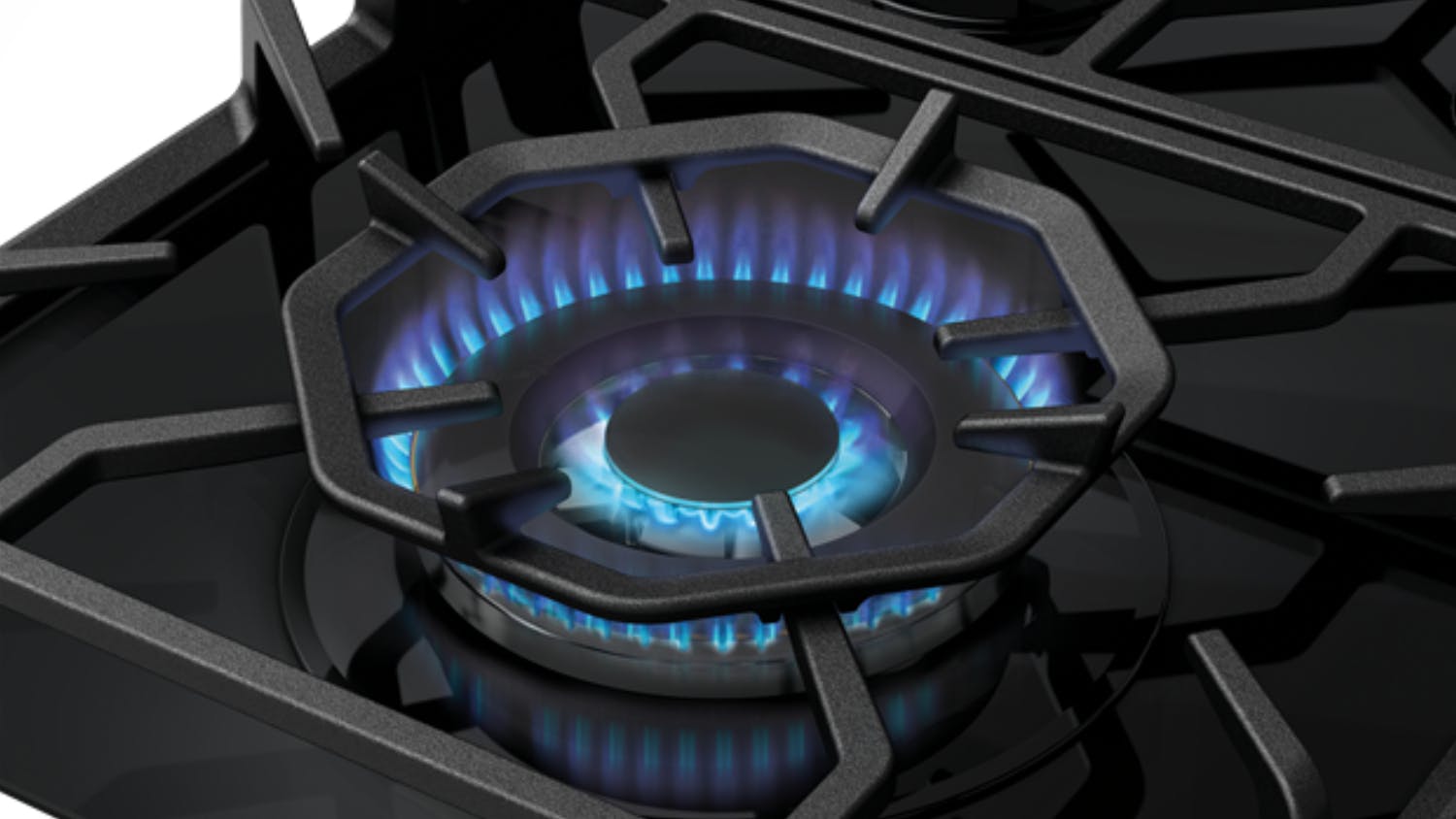Westinghouse 60cm 3 Burner Natural Gas on Glass Cooktop - Black (WHG639BD)