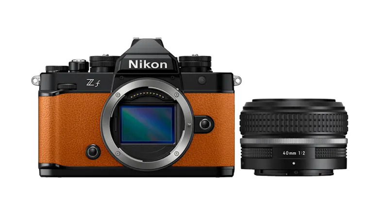 Nikon Z f Full Frame Mirrorless Camera (Sunset Orange) with Nikkor Z 40mm f/2 SE Lens Nikon Z f Full Frame Mirrorless Camera (Sunset Orange) with Nikkor Z 40mm f/2 SE Lens