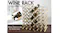 TSB Living 42 Bottle Wire & Wood Wine Rack - Black/Light Wood TSB Living 42 Bottle Wire & Wood Wine Rack - Black/Light Wood