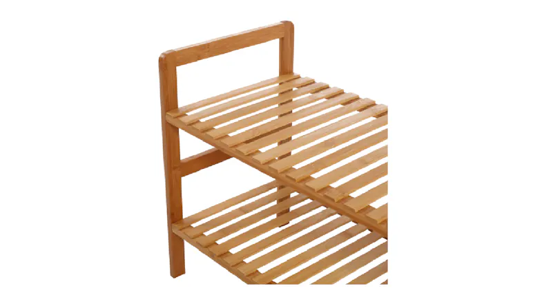 Sherwood 2 Tier Natural Bamboo Shoe Rack Sherwood 2 Tier Natural Bamboo Shoe Rack