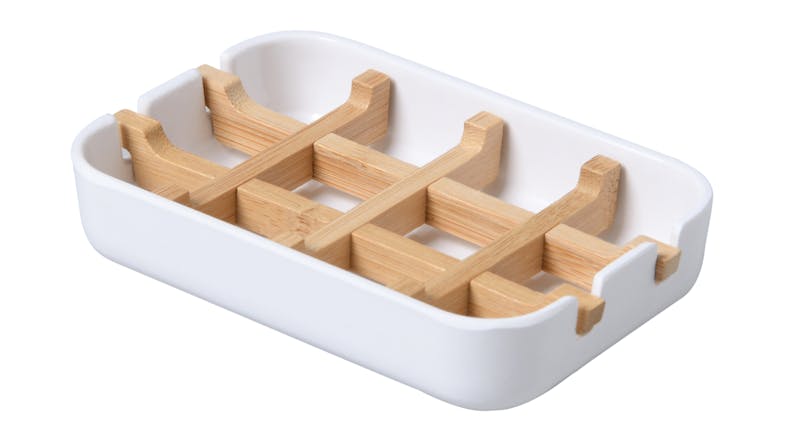 TAKARA Bamboo Soap Dish - White TAKARA Bamboo Soap Dish - White