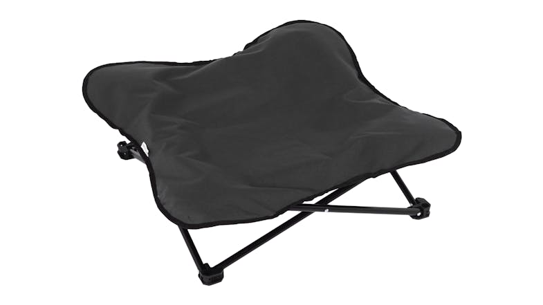 Charlie's Folding Plush Camping Pet Bed Medium - Black Charlie's Folding Plush Camping Pet Bed Medium - Black