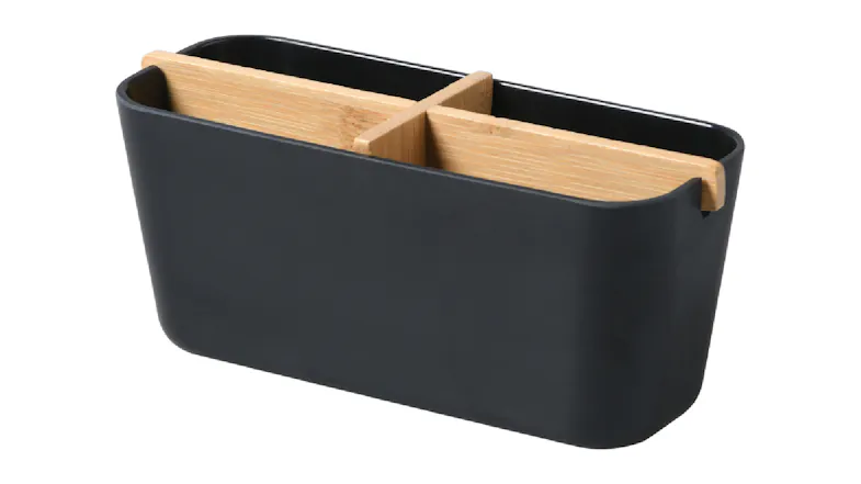 TAKARA Bamboo Organiser Caddy - Black TAKARA Bamboo Organiser Caddy - Black