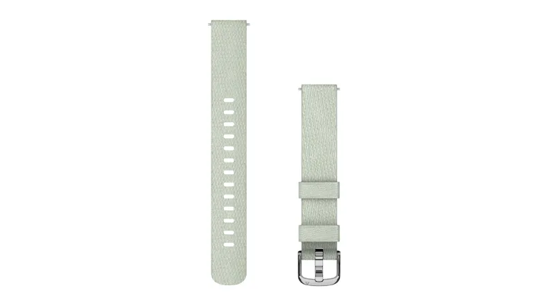 Garmin 14mm Quick Release Nylon Band for Lily 2 - Sage Grey/Silver Garmin 14mm Quick Release Nylon Band for Lily 2 - Sage Grey/Silver