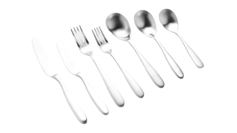 Nouveau Cutlery Set 42pcs. - Matte Silver Nouveau Cutlery Set 42pcs. - Matte Silver