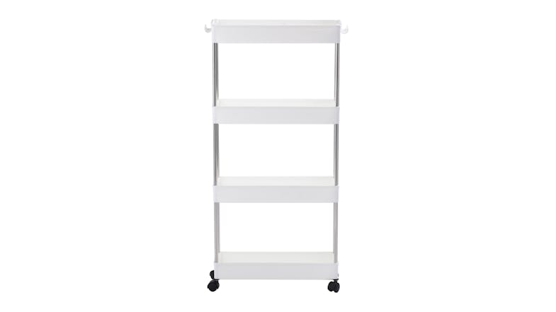 Sherwood 4 Tier Storage Trolley - White Sherwood 4 Tier Storage Trolley - White