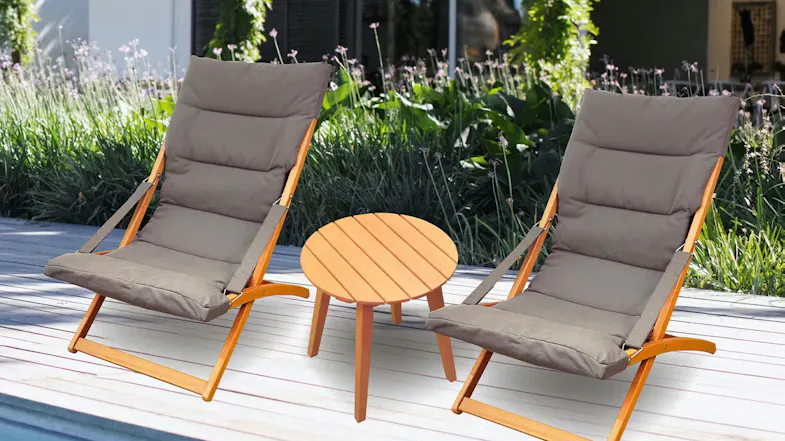 Luna 3 Piece Patio Setting Luna 3 Piece Patio Setting