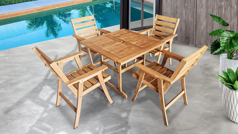 Madeira 5 Piece Outdoor Dining Setting Madeira 5 Piece Outdoor Dining Setting