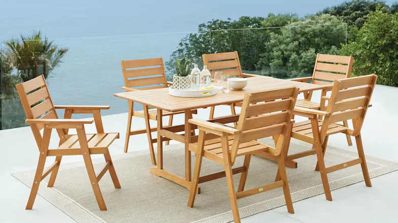 Madeira 7 Piece Outdoor Dining Setting Madeira 7 Piece Outdoor Dining Setting