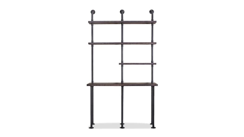 TSB Living Industrial Pipe Desk & Shelf Set TSB Living Industrial Pipe Desk & Shelf Set