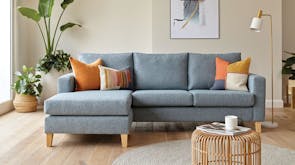 Harper 3.5 Seater Fabric Sofa with Chaise