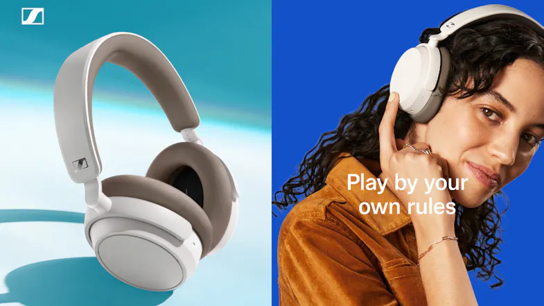 Sennheiser ACCENTUM Plus Hybrid Adaptive Noise Cancelling Wireless Over-Ear Headphones - White Sennheiser ACCENTUM Plus Hybrid Adaptive Noise Cancelling Wireless Over-Ear Headphones - White