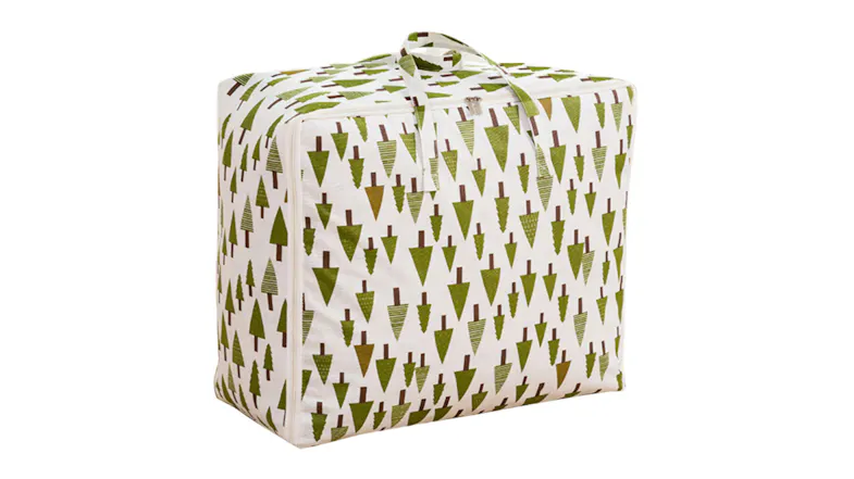 SOGA Extra Large Soft Storage Bag - Green Trees SOGA Extra Large Soft Storage Bag - Green Trees