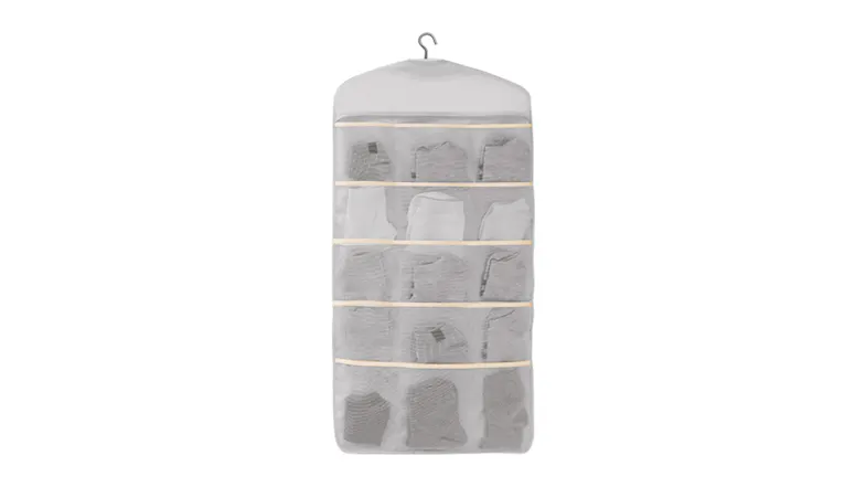 SOGA Dual Sided Hanging Storage Pockets - Grey SOGA Dual Sided Hanging Storage Pockets - Grey
