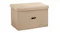 SOGA Small Folding Canvas Storage Box - Beige SOGA Small Folding Canvas Storage Box - Beige