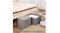 SOGA Large Folding Canvas Storage Box - Grey SOGA Large Folding Canvas Storage Box - Grey