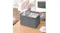 SOGA Large Folding Canvas Storage Box - Grey SOGA Large Folding Canvas Storage Box - Grey