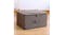 SOGA Large Dual Zipper Fabric Storage Box - Coffee SOGA Large Dual Zipper Fabric Storage Box - Coffee