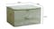 SOGA Large Dual Zipper Fabric Storage Box - Green SOGA Large Dual Zipper Fabric Storage Box - Green