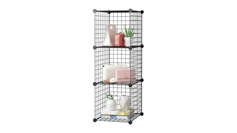 SOGA Mesh Cube Tiered Organiser 3pcs. - Black SOGA Mesh Cube Tiered Organiser 3pcs. - Black