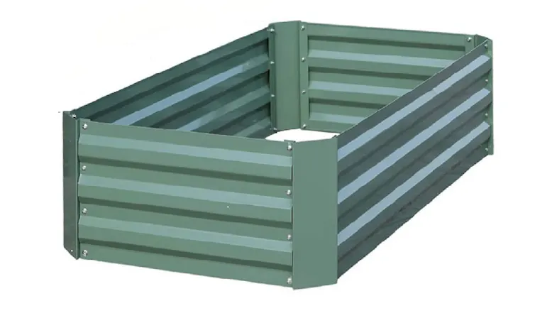 SOGA Galvanised Raised Garden Bed 120 x 60 x 30cm - Green SOGA Galvanised Raised Garden Bed 120 x 60 x 30cm - Green