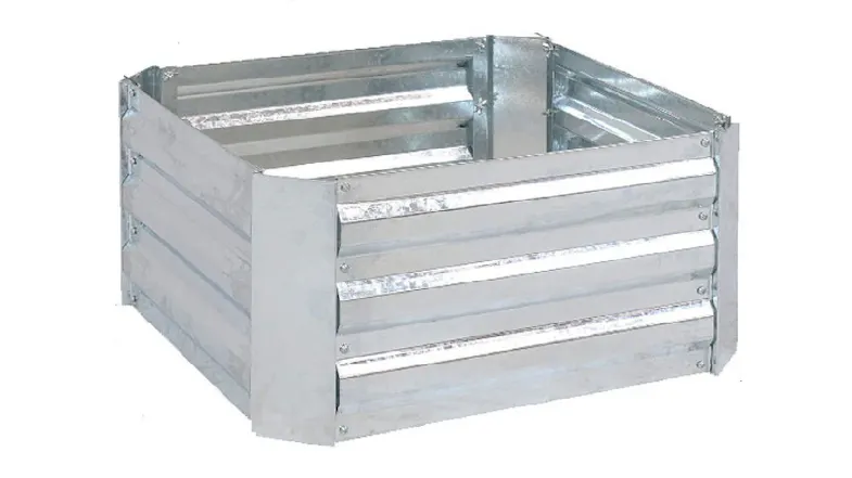 SOGA Galvanised Raised Garden Bed 90 x 90 x 30cm - Silver SOGA Galvanised Raised Garden Bed 90 x 90 x 30cm - Silver