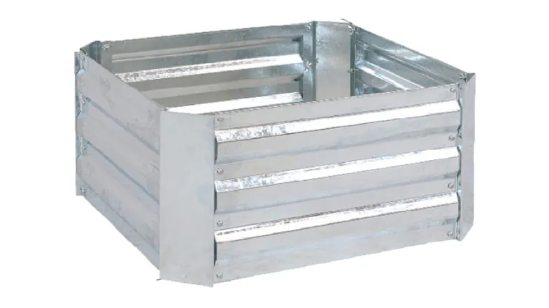 SOGA Galvanised Raised Garden Bed 100 x 100 x 30cm - Silver SOGA Galvanised Raised Garden Bed 100 x 100 x 30cm - Silver