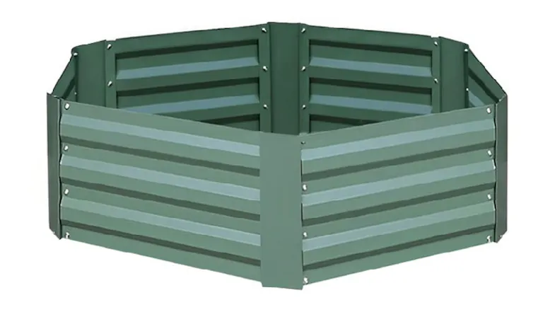SOGA Galvanized Raised Hexagonal Garden Bed 60 x 60 x 30cm - Green SOGA Galvanized Raised Hexagonal Garden Bed 60 x 60 x 30cm - Green