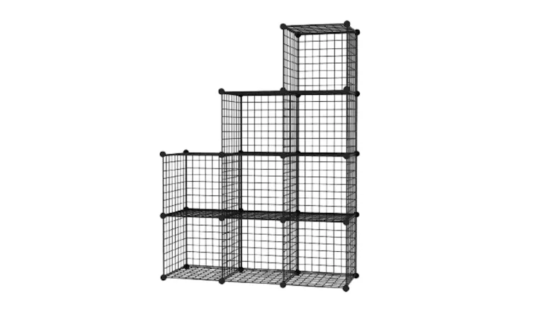 SOGA Mesh Cube Stepped Organiser 9pcs. - Black SOGA Mesh Cube Stepped Organiser 9pcs. - Black