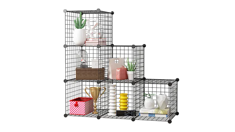 SOGA Mesh Cube Stepped Organiser 6pcs. - Black SOGA Mesh Cube Stepped Organiser 6pcs. - Black