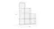 SOGA Mesh Cube Stepped Organiser 9pcs. - White SOGA Mesh Cube Stepped Organiser 9pcs. - White