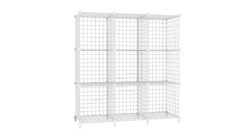 SOGA Mesh Cube Organiser 9pcs. - White SOGA Mesh Cube Organiser 9pcs. - White
