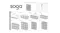 SOGA Mesh Cube Organiser 12pcs. - White SOGA Mesh Cube Organiser 12pcs. - White
