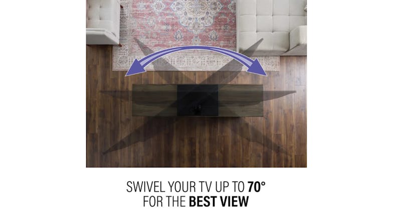 Sanus 40" to 86" Swivel Universal TV Mountable Table Top Stand - Black (VSTV2-B2)
