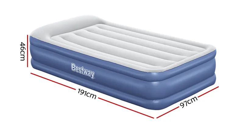 Bestway Inflatable Airbed with Built-In Pump Twin Single Bestway Inflatable Airbed with Built-In Pump Twin Single