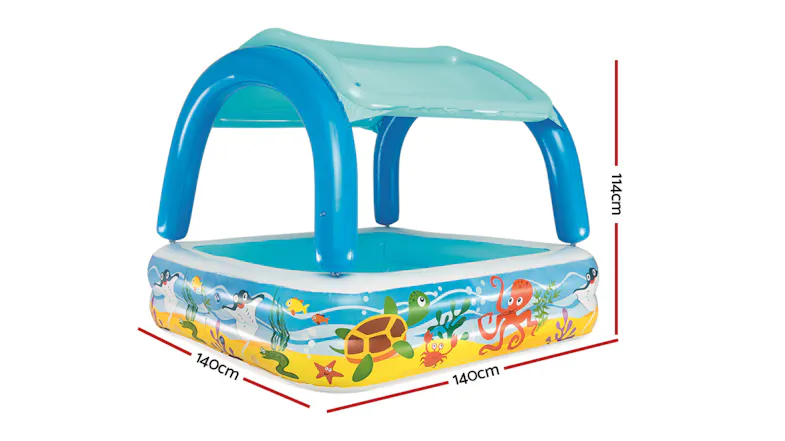 Bestway Inflatable Pool with Removable Canopy Sunshade Bestway Inflatable Pool with Removable Canopy Sunshade