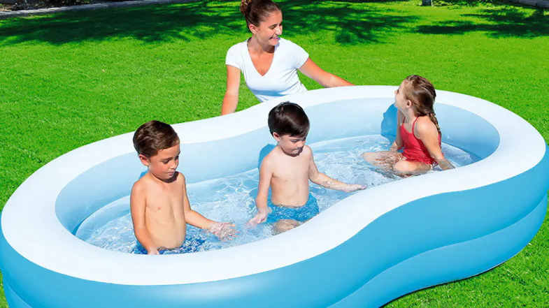 Bestway Inflatable Pool Rounded 262 x 157 x 46cm Bestway Inflatable Pool Rounded 262 x 157 x 46cm