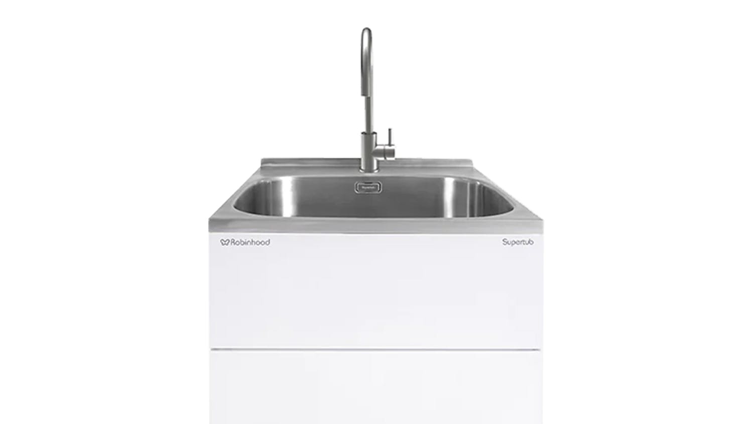 Robinhood Supertub Standard Sized Laundry Tub with Tap - White (ST3103)