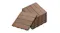 SOGA Outdoor Composite Decking Tiles 11pcs. - Light Chocolate Wood 2 SOGA Outdoor Composite Decking Tiles 11pcs. - Light Chocolate Wood 2