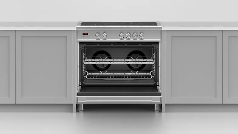 Fisher & Paykel 90cm Freestanding Oven with Induction Cooktop - Stainless Steel (Series 5/OR90SCI1X1) Fisher & Paykel 90cm Freestanding Oven with Induction Cooktop - Stainless Steel (Series 5/OR90SCI1X1)