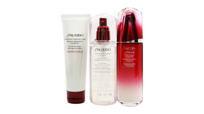 Shiseido Ultimune Defend Daily Care Set: Ultimune Power Infusing Concentrate 100ml + Clarifying Cleansing Foam 125ml + Treatment Softener Enriched 150ml - 3pcs Shiseido Ultimune Defend Daily Care Set: Ultimune Power Infusing Concentrate 100ml + Clarifying Cleansing Foam 125ml + Treatment Softener Enriched 150ml - 3pcs
