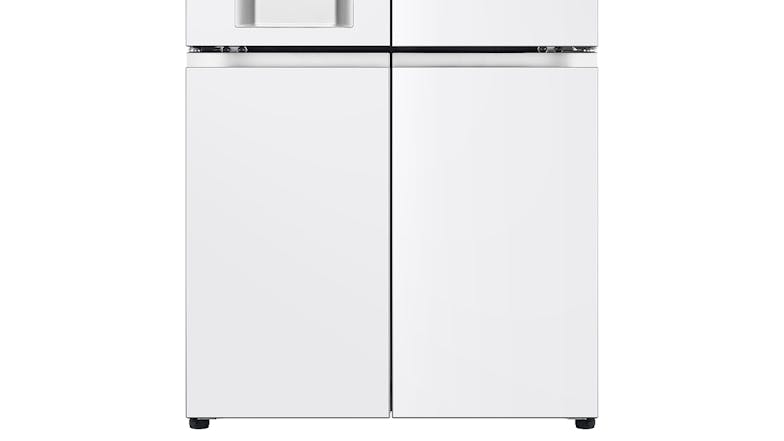 LG 637L Quad Door Fridge Freezer with Ice & Water Dispenser - Matte White (GF-L700MWH)
