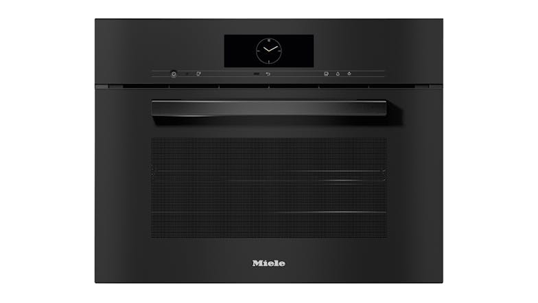 Miele 45cm 14 Function Built-In Compact Steam Oven - Obsidian Black (DGC 7840 HC Pro/12087530)