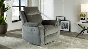 Luximo 3 Seater Fabric Electric Recliner Sofa - Licorice