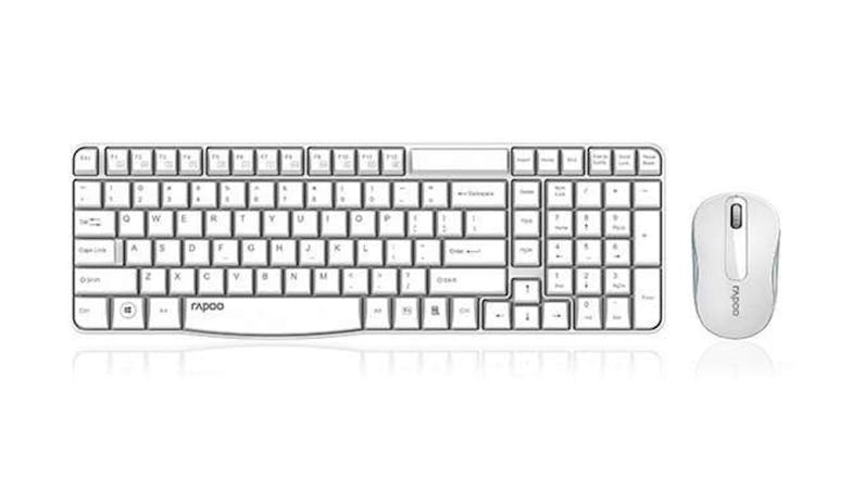 Rapoo x1800S Wireless Keyboard & Mouse Set - White
